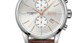  Shop Authentic Hugo Boss Jet White Dial Brown Leather Strap Watch for Men - 1513280 - Luxxuri