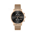  Shop Authentic Hugo Boss Integrity Black Dial Gold Mesh Bracelet Watch for Men - 1513808 - Luxxuri