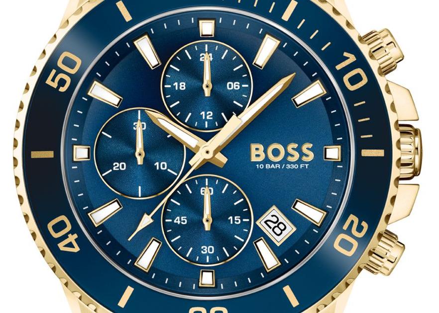  Shop Authentic Hugo Boss Admiral Blue Dial Blue Rubber SIlicon Strap Watch for Men - 1513965 - Luxxuri