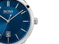  Shop Authentic Hugo Boss Corporal Blue Dial Brown Leather Strap Watch for Men - 151363 - Luxxuri