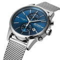  Shop Authentic Hugo Boss Jet Blue Dial Silver Mesh Bracelet Watch for Men - 1513441 - Luxxuri