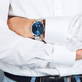  Shop Authentic Hugo Boss Oxygen Chronograph Blue Dial Silver Steel Strap Watch for Men - 1513597 - Luxxuri