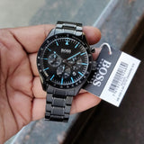  Shop Authentic Hugo Boss Professional Black Dial Black Steel Strap Watch for Men - 1513528 - Luxxuri