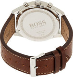  Shop Authentic Hugo Boss Aeroliner Chronoraph White Dial Brown Leather Strap Watch For Men - HB1512447 - Luxxuri