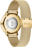  Shop Authentic Hugo Boss Horizon Quartz Black Dial Gold Mesh Bracelet Watch For Men - HB1513735 - Luxxuri