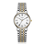  Shop Authentic Tissot T Classic Desire White Dial Two Tone Watch For Men - T52.2.481.13 - Luxxuri