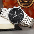 Shop Authentic Tissot T Classic Tradition Chronograph Black Dial Silver Steel Strap Watch For Men - T063.617.11.057.00 - Luxxuri