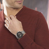  Shop Authentic Tommy Hilfiger Chronograph Black Dial Silver Mesh Bracelet Watch for Men - 1791292 - Luxxuri