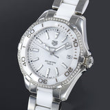  Shop Authentic Tag Heuer Aquaracer Diamonds White Dial Two Tone Steel Strap Watch for Women - WAY131H.BA0914 - Luxxuri