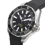  Shop Authentic Tag Heuer Aquaracer Calibre 5 Automatic Black Dial Black Rubber Strap Watch for Men -  WAY211A.FT6151 - Luxxuri