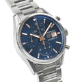  Shop Authentic Tag Heuer Carrera Automatic Chronograph Blue Dial Silver Steel Strap Watch for Men - CBK2115.BA0715 - Luxxuri