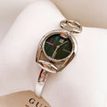  Shop Authentic Gucci Horsebit Collection Mother of Pearl Black Dial Silver Steel Strap Watch For Women - YA139503 - Luxxuri
