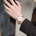  Shop Authentic Calvin Klein Drift White Dial Rose Gold Steel Strap Watch for Women - K6S2N616 - Luxxuri