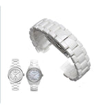  Shop Authentic Emporio Armani Ceramica White Mother of Pearl Dial Stainless Steel Strap Watch For Women - AR1426 - Luxxuri
