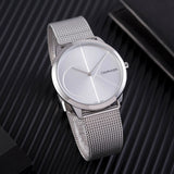  Shop Authentic Calvin Klein Minimal Silver Dial Silver Mesh Bracelet Watch for Women - K3M2212Z - Luxxuri