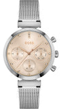  Shop Authentic Hugo Boss Flawless Pink Dial Silver Mesh Bracelet Watch for Women - 1502625 - Luxxuri