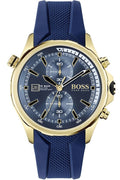  Shop Authentic Hugo Boss Globetrotter Blue Dial Blue Silicone Strap Watch for Men - 1513822 - Luxxuri