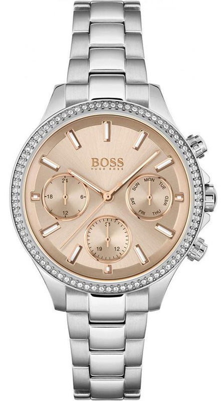  Shop Authentic Hugo Boss Hera Rose Pink Dial Silver Steel Strap Watch for Women - 1502565 - Luxxuri