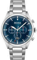  Shop Authentic Hugo Boss Pioneer Blue Dial Silver Steel Strap Watch for Men - 1513867 - Luxxuri