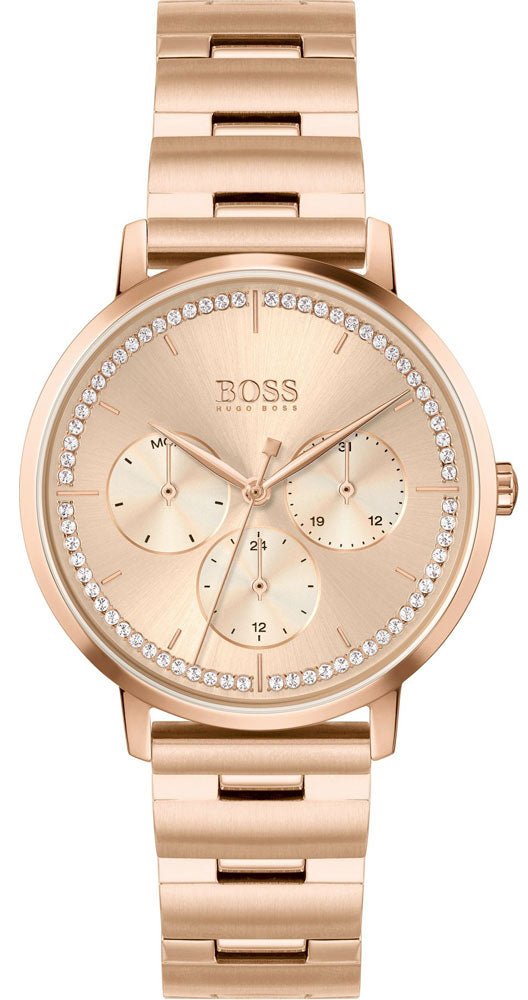  Shop Authentic Hugo Boss Prima Gold Dial Gold Steel Strap Watch for Women - 1502571 - Luxxuri