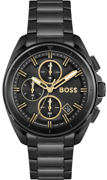  Shop Authentic Hugo Boss Volane Black Dial Black Steel Strap Watch for Men - 1513950 - Luxxuri