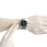 Shop Authentic Hugo Boss Aeroliner Chronograph Black Dial Silver Steel Strap Watch For Men - 1512446 - Luxxuri