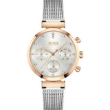  Shop Authentic Hugo Boss Flawless Silver Dial Silver Mesh Bracelet Watch for Women -1502551 - Luxxuri