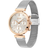  Shop Authentic Hugo Boss Flawless Silver Dial Silver Mesh Bracelet Watch for Women -1502551 - Luxxuri