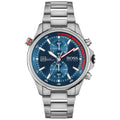  Shop Authentic Hugo Boss Globetrotter Blue Dial Silver Steel Strap Watch for Men - 1513823 - Luxxuri