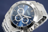  Shop Authentic Hugo Boss Ikon Blue Dial Silver Steel Strap Watch for Men - 1512963 - Luxxuri