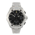  Shop Authentic Tag Heuer Aquaracer Automatic Chronograph Black Dial Silver Steel Strap Watch for Men - CAY2110.BA0927 - Luxxuri