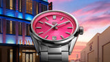  Shop Authentic Tag Heuer Carrera Date Automatic 18K Pink Dial Silver Steel Strap Watch for Women - WBN2313.BA0001 - Luxxuri