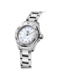  Shop Authentic Tag Heuer Aquaracer Professional 200 Quartz Diamond Mother of Pearl Dial Silver Steel Strap Watch for Women - WBP1416.BA0622 - Luxxuri
