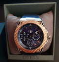  Shop Authentic Guess Legacy Analog Blue Dial Blue Denim Strap Watch for Men - W1058G1 - Luxxuri