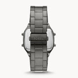  Shop Authentic Fossil Retro Digital Black Dial Black Steel Strap Watch for Men - FS5846 - Luxxuri