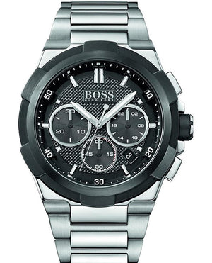  Shop Authentic Hugo Boss Supernova Chronograph Black Dial Silver Steel Strap Watch for Men - 1513359 - Luxxuri