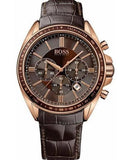  Shop Authentic Hugo Boss Driver Sport Chronograph Brown Dial Brown Leather Strap Watch for Men - 1513093 - Luxxuri