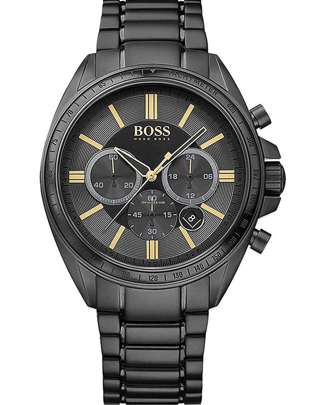  Shop Authentic Hugo Boss Driver Black Dial Black Steel Strap Watch for Men - 1513277 - Luxxuri
