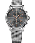  Shop Authentic Hugo Boss Jet Chronograph Grey Dial Silver Mesh Bracelet Watch for Men - 1513440 - Luxxuri