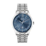  Shop Authentic Hugo Boss Officer Chronograph Blue Dial Silver Steel Strap Watch for Men - 1513615 - Luxxuri