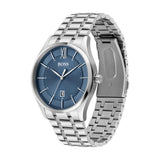  Shop Authentic Hugo Boss Officer Chronograph Blue Dial Silver Steel Strap Watch for Men - 1513615 - Luxxuri