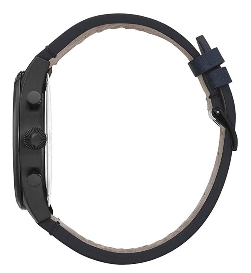  Shop Authentic Hugo Boss Pioneer Quartz Blue Dial Blue Leather Strap Watch For Men - 1513711 - Luxxuri