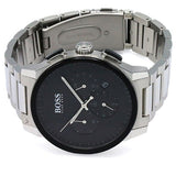  Shop Authentic Hugo Boss Peak Black Dial Silver Steel Strap Watch for Men - 1513762 - Luxxuri