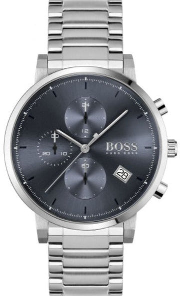  Shop Authentic Hugo Boss Integrity Blue Dial Silver Steel Strap Watch for Men - 1513779 - Luxxuri