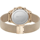  Shop Authentic Hugo Boss Associate Black Dial Rose Gold Mesh Bracelet Watch for Men - 1513806 - Luxxuri