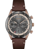  Shop Authentic Hugo Boss Santiago Grey Dial Brown Leather Strap Watch for Men - 1513861 - Luxxuri