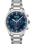  Shop Authentic Hugo Boss Pioneer Blue Dial Silver Steel Strap Watch for Men - 1513867 - Luxxuri