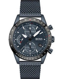  Shop Authentic Hugo Boss Pilot Edition Blue Dial Blue Mesh Bracelet Watch for Men - 1513887 - Luxxuri