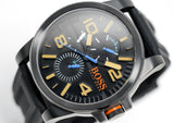  Shop Authentic Hugo Boss Orange Detroit Analog Black Dial Black Silicone Strap Watch For Men - 1550011 - Luxxuri
