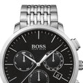  Shop Authentic Hugo Boss Associate Black Dial Silver Steel Strap Watch for Men - 1513267 - Luxxuri